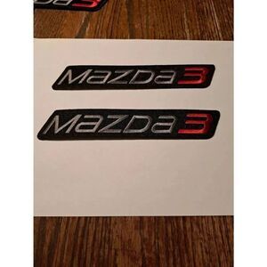 New Mazda 3 Black Grey Red Iron On Patches Jacket Hat Shirt Pants Car Cover